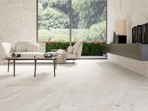 Siena Blanco, porcelain, 60 × 120 cm