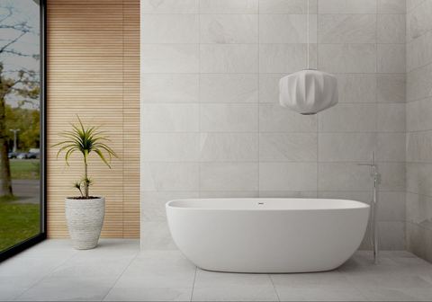 Southrim White, porcelain, 60 × 60 cm