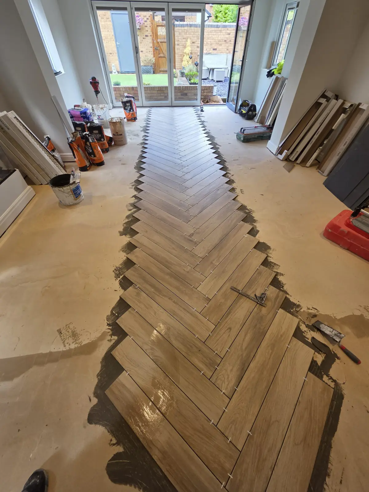 Underfloor heating and plank tiles, five rooms: photo 8 of 10